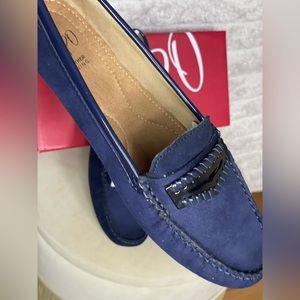 Navy Loafers